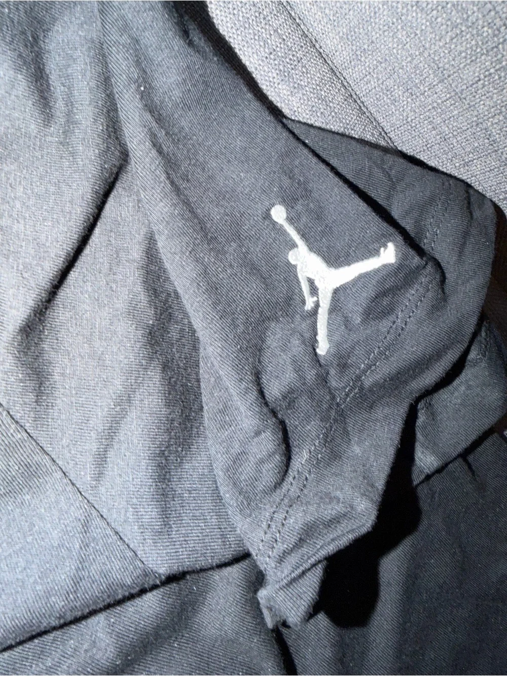Jordan Black Short-Sleeve Logo Tee XL